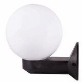 Lampa Gradina Luca Alb 135x200x255mm 1xE27 40W IP44 - Aplica Exterior Moderna Scandinava pentru Terasa, Balcon sau Fatada cu Design Minimalist