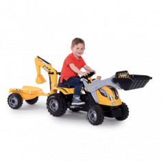 428069 Smoby Kids Tractor and Trailer &amp;quot;Builder Max&amp;quot; Yellow and Black foto