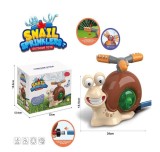 Jucarie Aspersor de Gradină pentru Copii, Model Melc Vesel, Rotire 360&deg;, Conectare Furtun, Multicolor