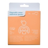 Chiloti de unica folosinta din bumbac, Marimea XL, 3 bucati, Apfia Care