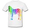 Tricou &quot; Curcubeu zebra &quot;
