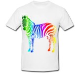 Cumpara ieftin Tricou &quot; Curcubeu zebra &quot;