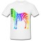 Tricou &quot; Curcubeu zebra &quot;