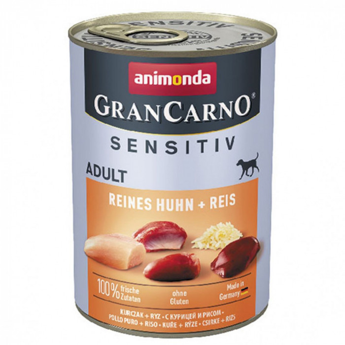 Animonda GranCarno Sensitiv Adult - pui și orez 400g