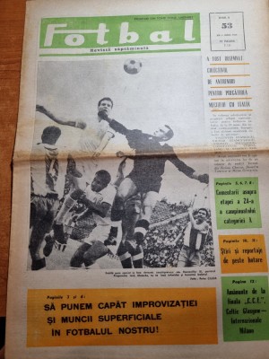 fotbal 1 iunie 1967-finala CCE celtic-inter milano,steaua bucuresti de 20 de ani foto