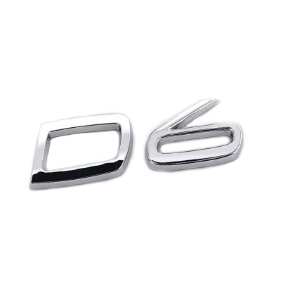 Emblema D6 spate portbagaj Volvo foto