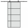 VidaXL Ușă glisantă cu set feronerie 102,5x205 cm sticlă ESG/aluminiu
