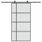 vidaXL Ușă glisantă cu set feronerie 102,5x205 cm sticlă ESG/aluminiu