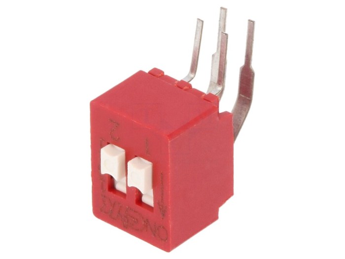 Comutator DIP-SWITCH 2 secțiuni OFF-ON
