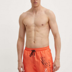 PLEIN SPORT pantaloni scurti de baie culoarea portocaliu