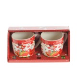 Set 2 cani cu Mos Craciun si Om de Zapada