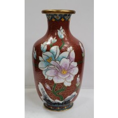 Vaza decorativa, Cloisonne, China, Secol XX