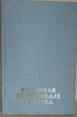 Dictionar de economie politica, Al. Albu, 1974, 864 pag. foto