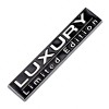 Emblema auto metalica LUXURY, reliefata 3D, dimensiune 7,5 x 1,5 cm, AVEX