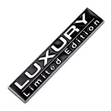 Emblema auto metalica LUXURY, reliefata 3D, dimensiune 7,5 x 1,5 cm AVX-T140723-19, AVEX