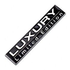 Emblema auto metalica luxury, reliefata 3d, dimensiune 7,5 x 1,5 cm