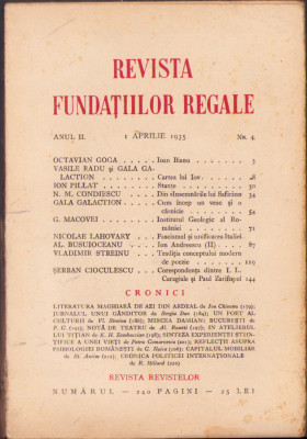 HST C1718 Revista Fundațiilor Regale 4/1935 foto