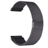 Curea metalica compatibila Xiaomi Watch 2, telescoape Quick Release, 17cm, Negru