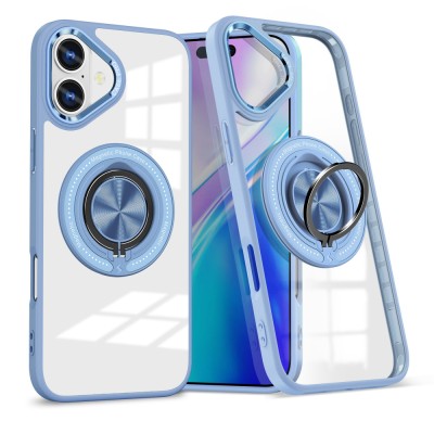 Husa de Protectie TPU, Flippy, pentru iPhone 16 Plus, Anticadere, cu Incarcare Wireless, Tehnologie Magsafe, Inel Magnetic Rotativ cu Functie de Supor foto