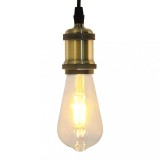 vidaXL Suporturi de lampă 2 buc Bronz E27