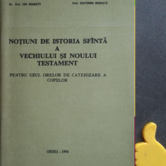 Notiuni de istoria sfanta a Vechiului si Noului Testament Ene Braniste