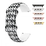 Cumpara ieftin Curea silicon, compatibila Apple Watch 9|8|7|6|5|4|3|2|1 Series, 41mm|40mm|38mm, Quick Release, Black Pattern