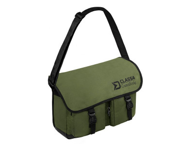 Geanta pescar Delphin Classa CROSSBODY, de umar, 40x35x13cm, verde foto