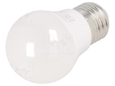 Lampă LED alb rece E27 6W 6400K foto