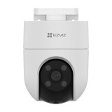 Camera IP EZVIZ de exterior, WI-Fi, Pan&amp;Tilt, rezolutie 2K+, Audio bidirectional, distanta IR 30 metri, imagini color 24/7 CS-H8C-2K+