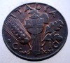 1.731 ITALIA WWII VITTORIO EMANUELE III 10 CENTESIMI 1943 R XF, Europa, Bronz-Aluminiu