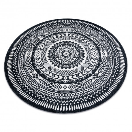 Covor FUN Napkin şerveţel cerc - fekete, cerc 100 cm