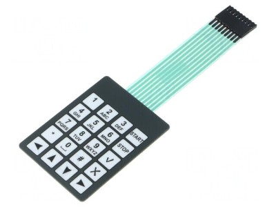 Tastatură cu Membrană 20 Butoane 54mm foto