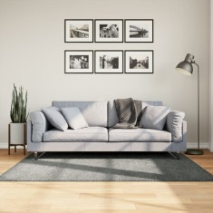 vidaXL Covor pufos &quot;PAMPLONA&quot; cu fire &icirc;nalte, verde modern, 120x170 cm
