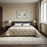 vidaXL Duvet de iarnă Patos Gri deschis 220 x 240 cm 42026322