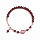 Cumpara ieftin Brățară Lilou din agat rubiniu și cuarț