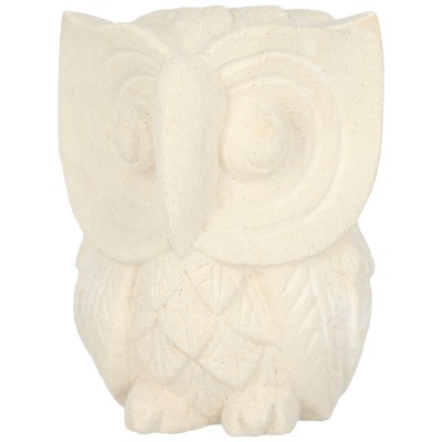 Sculptura de piatra simbol Bufnita &amp;amp;#8211; Stone Owl L foto