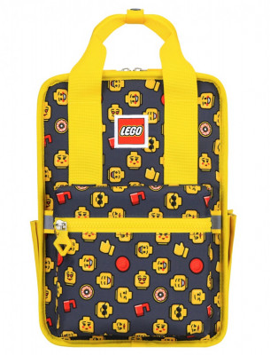 Rucsac Casual Lego Tribini Fun Small - Design Heads And Cup - Galben foto