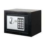 Cumpara ieftin Seif Electronic Negru Smith &amp; Locke, 17x23x17cm, 4.5L, Otel, 2 Chei, Cifru, Antifurt, Certificat
