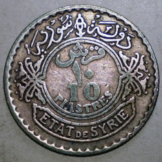 F.195 SIRIA SYRIA 10 PIASTRES 1929 ARGINT