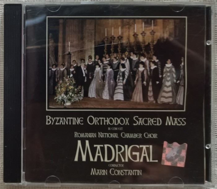 CD ORIGINAL: CORUL MADRIGAL - BYZANTINE ORTHODOX SACRED MASS (INTERCONT, 1997)