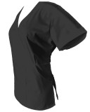 Halat Medical Pe Stil, Negru cu Elastan, Model Marinela - 4XL