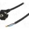 Cablu alimentare AC, 4m, 3 fire, culoare negru, cabluri, CEE 7/7 (E/F) &amp;#351;tecar in unghi, SCHUKO mufa, PLASTROL - W-97184