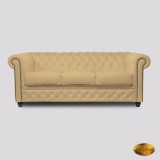 Chesterfield Canapea 3 Locuri Brighton FT Ivoire