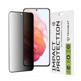 Folie de protectie Ecran Privacy Techsuit pentru Samsung Galaxy S21 5G G991, Sticla Securizata, Full Glue, 111D