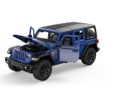 MASINUTA METALICA JEEP WRANGLER RUBICON 4XE ALBASTRU CU SCARA 1 LA 32 SuperHeroes ToysZone, Rastar