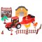 Set Jucării Ferma, Tractor cu Remorcă și Animale, Multicolor, 15 Piese