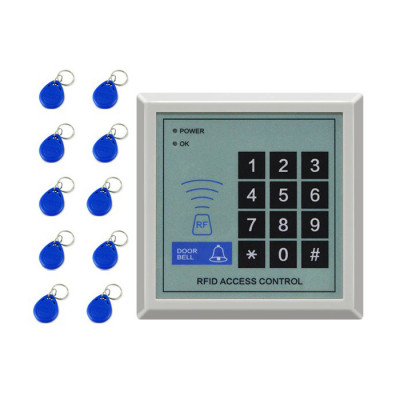 Set sistem control acces cartela/parola RFID MJ006 foto