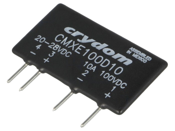 Releu semiconductor 10A, 0&divide;100VDC