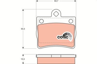 TRW GDB1283 COTEC set placute frana,frana disc foto