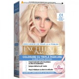 Vopsea de par permanenta Excellence Creme 01 Blond Ultra-Deschis Natural, 192ml, L&#039;Oreal Paris